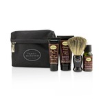 THE ART OF SHAVING Starter Kit - Sandalwood: Pre Shave Oil + Shaving Cream + After Shave Balm + Brush + Bag